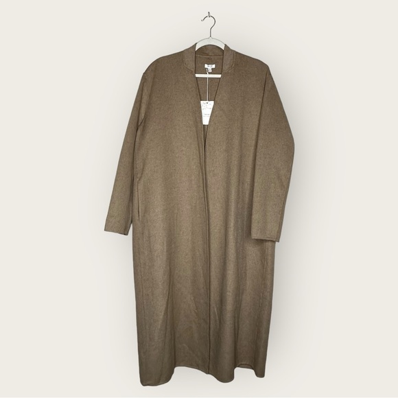 NWT | Splendid x Cella Jane | Waist-Tie Wool Coat | Beige | Medium - Picture 3 of 16